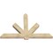 Ekena Millwork Kennewick Rough Sawn Timber Gable Bracket, Douglas Fir, 72"W x 48"H x 4"D x 6"F, 16/12 Pitch GBW072X48X0406KEN00RDF - alternate 3